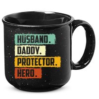 Husband Daddy Protector Hero 15oz Campfire Ceramic Mug
