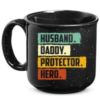Husband Daddy Protector Hero 15oz Campfire Ceramic Mug