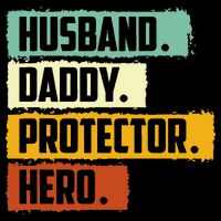 Husband Daddy Protector Hero Drawstring Bag