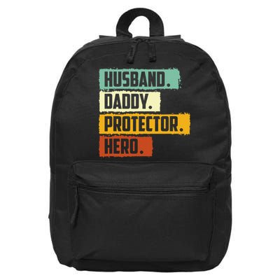Husband Daddy Protector Hero 16 in Basic Backpack