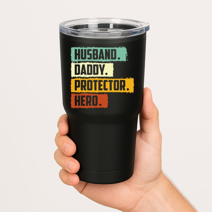 Husband Daddy Protector Hero Tumbler