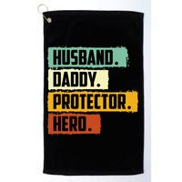 Husband Daddy Protector Hero Golf Towel