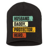 Husband Daddy Protector Hero Short Acrylic Beanie