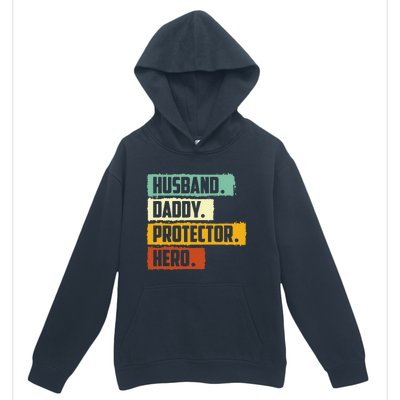 Husband Daddy Protector Hero Urban Pullover Hoodie