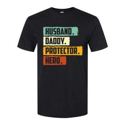 Husband Daddy Protector Hero Softstyle CVC T-Shirt