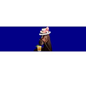 Horse Derby Party Blue Bumper Sticker