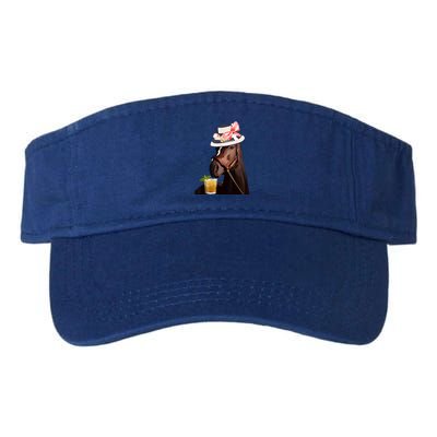 Horse Derby Party Blue Valucap Bio-Washed Visor