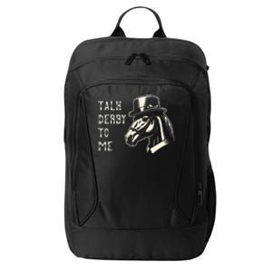 Horse Derby Party Blue Hat Talk Derby To Me City Backpack