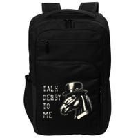 Horse Derby Party Blue Hat Talk Derby To Me Impact Tech Backpack