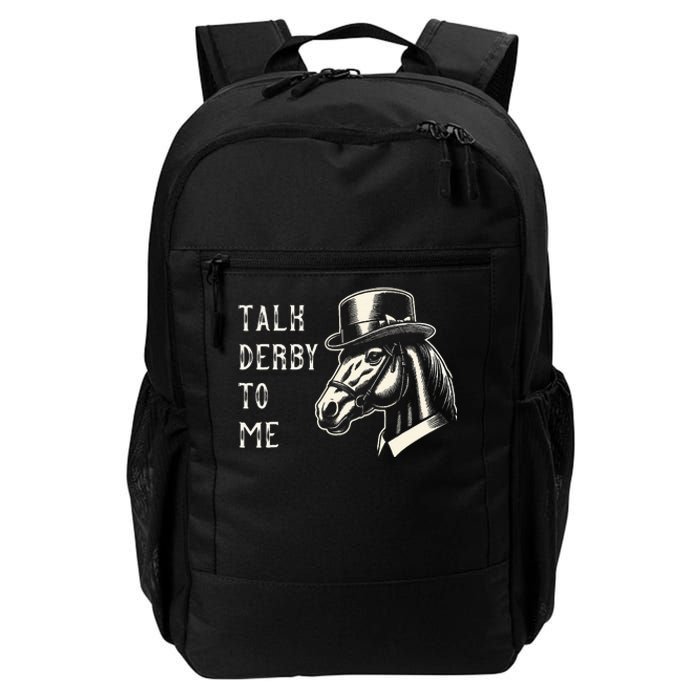 Horse Derby Party Blue Hat Talk Derby To Me Daily Commute Backpack