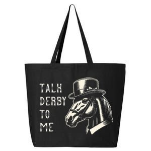 Horse Derby Party Blue Hat Talk Derby To Me 25L Jumbo Tote