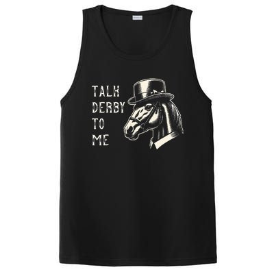 Horse Derby Party Blue Hat Talk Derby To Me PosiCharge Competitor Tank