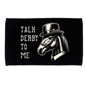 Horse Derby Party Blue Hat Talk Derby To Me Microfiber Hand Towel