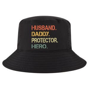 Husband Daddy Protector Hero Fathers Day Gift For Dad Wife Cool Comfort Performance Bucket Hat