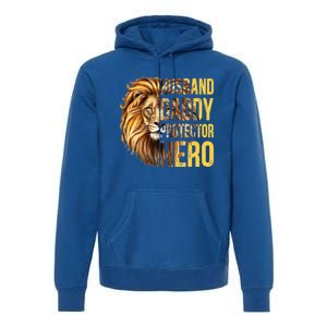 Husband Daddy Protector Hero Funny Husband Funny Gift From Wife Great Gift Premium Hoodie