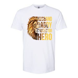 Husband Daddy Protector Hero Funny Husband Funny Gift From Wife Great Gift Softstyle CVC T-Shirt