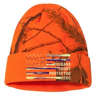 Husband Daddy Protector Hero FatherS Day Dad Kati Licensed 12" Camo Beanie