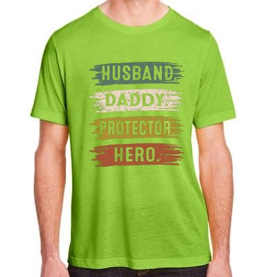 Husband Daddy Protector Hero, Father's Day Adult ChromaSoft Performance T-Shirt