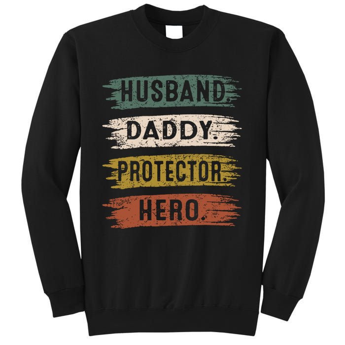 Husband Daddy Protector Hero, Father's Day Sweatshirt