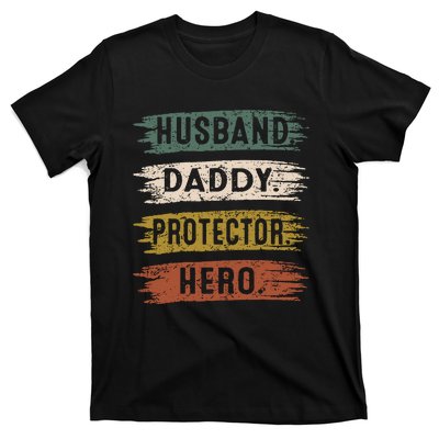 Husband Daddy Protector Hero, Father's Day T-Shirt