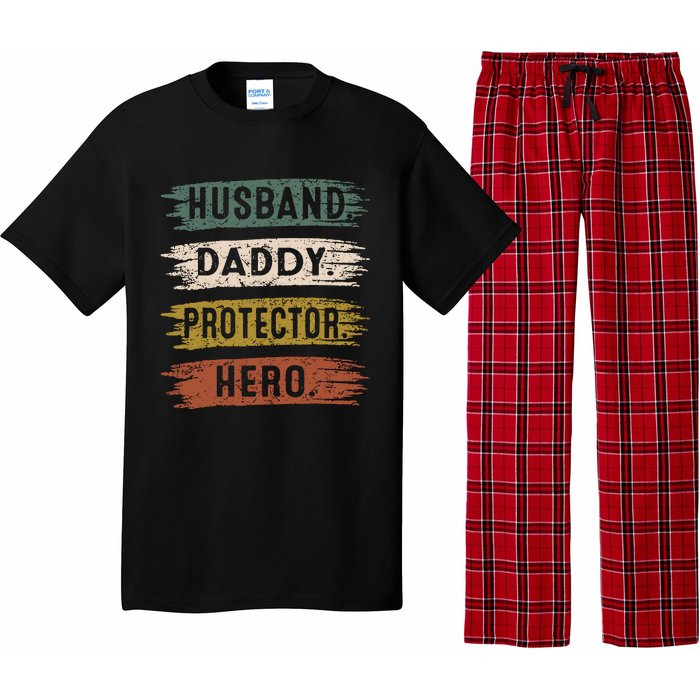 Husband Daddy Protector Hero, Father's Day Pajama Set