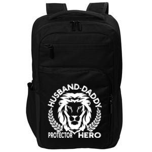 Husband Daddy Protector Hero Lion Cool Gift Impact Tech Backpack