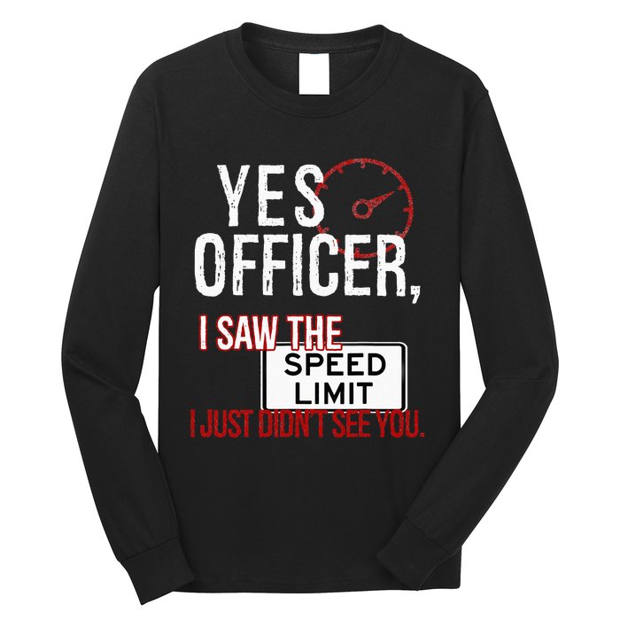 Humor Driver Police Mechanic Gift Car Mechanics Long Sleeve Shirt