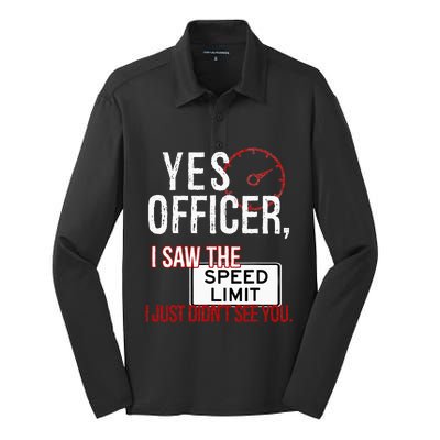 Humor Driver Police Mechanic Gift Car Mechanics Silk Touch Performance Long Sleeve Polo