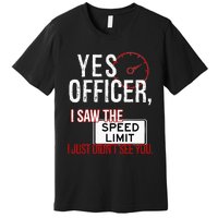 Humor Driver Police Mechanic Gift Car Mechanics Premium T-Shirt