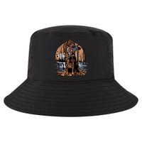 Hunting Dog Retrieving Duck Swamp Scene Cool Comfort Performance Bucket Hat