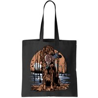 Hunting Dog Retrieving Duck Swamp Scene Bag