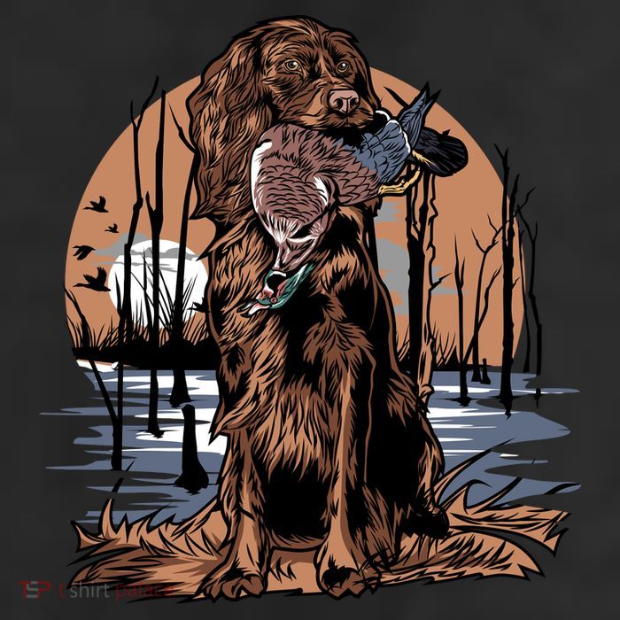 Hunting Dog Retrieving Duck Swamp Scene Tumbler