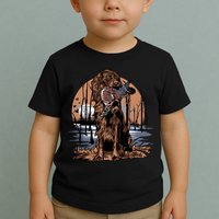 Hunting Dog Retrieving Duck Swamp Scene Toddler T-Shirt
