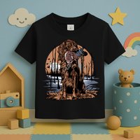 Hunting Dog Retrieving Duck Swamp Scene Toddler T-Shirt