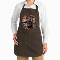 Hunting Dog Retrieving Duck Swamp Scene Apron
