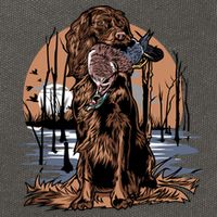 Hunting Dog Retrieving Duck Swamp Scene Cotton Canvas Backpack