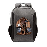 Hunting Dog Retrieving Duck Swamp Scene Vector Backpack