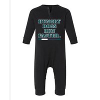 Hungry Dogs Run Faster Jason Kelce Infant Fleece One Piece