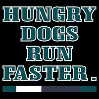 Hungry Dogs Run Faster Jason Kelce Drawstring Bag