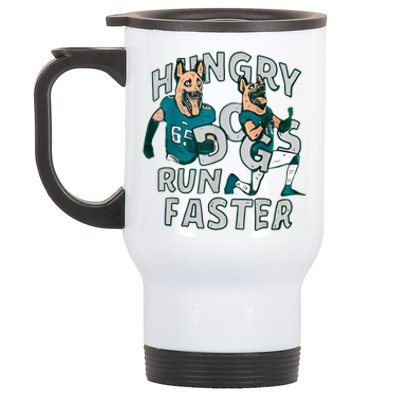 Hungry Dogs Run Faster Stainless Steel Travel Mug