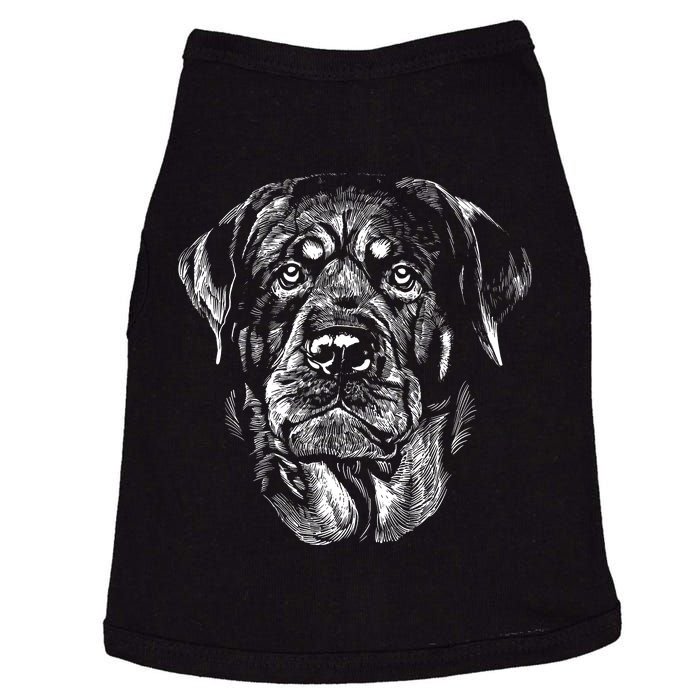 Hand Drawn Rottweiler Dog Doggie Tank