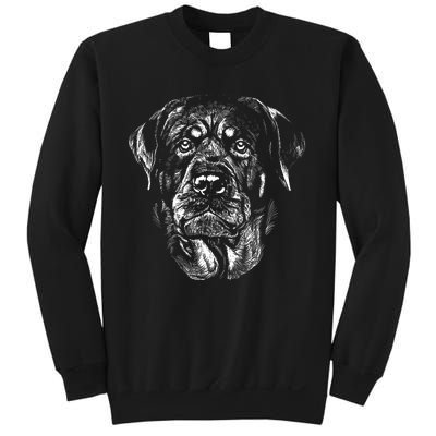 Hand Drawn Rottweiler Dog Sweatshirt