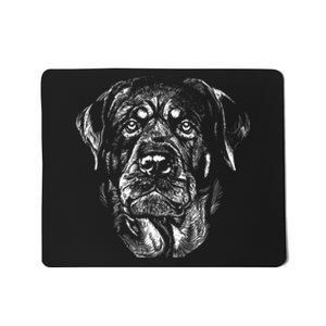 Hand Drawn Rottweiler Dog Mousepad