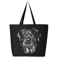 Hand Drawn Rottweiler Dog 25L Jumbo Tote
