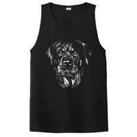 Hand Drawn Rottweiler Dog PosiCharge Competitor Tank