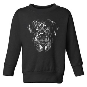 Hand Drawn Rottweiler Dog Toddler Sweatshirt