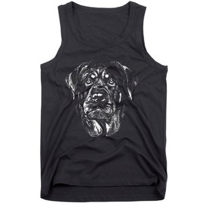 Hand Drawn Rottweiler Dog Tank Top