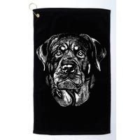 Hand Drawn Rottweiler Dog Golf Towel
