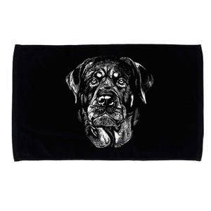 Hand Drawn Rottweiler Dog Microfiber Hand Towel