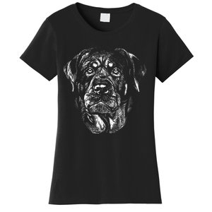 Hand Drawn Rottweiler Dog Women's T-Shirt